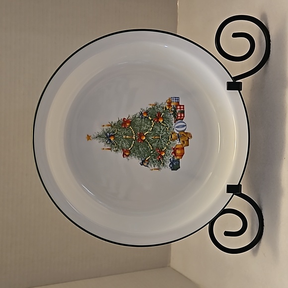 Corelle By Corning Discontinued Holiday Magic Christmas Tree Presents Pie Plate - Picture 1 of 7